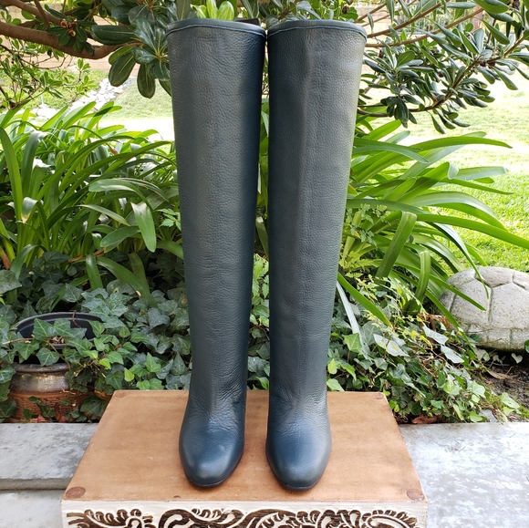 Gorgeous Slate Blue/Green Stuart Weitzman Boots - Picture 3 of 8